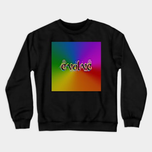 Evolve Rainbow Love Pride Crewneck Sweatshirt